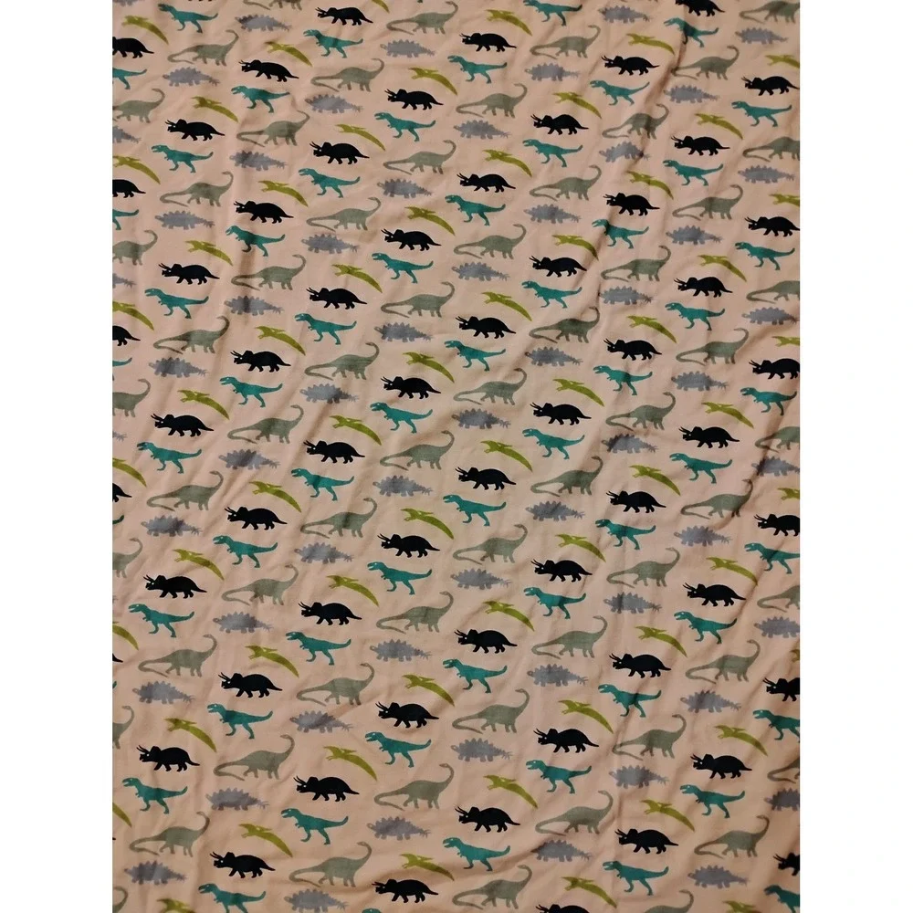 Kickee Pants Boy Dino Print Swaddling Blanket Viscose Bamboo Spandex 38x28 NWT